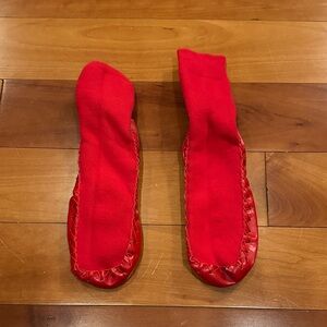 Hanna Andersson Vibrant Red Slipper Socks